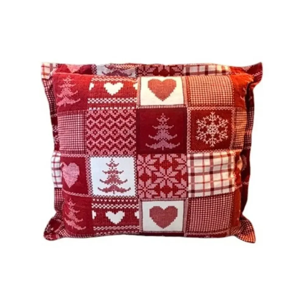 STOF France Oversized Christmas Pillow – 100% Cotton (20” x 20”)